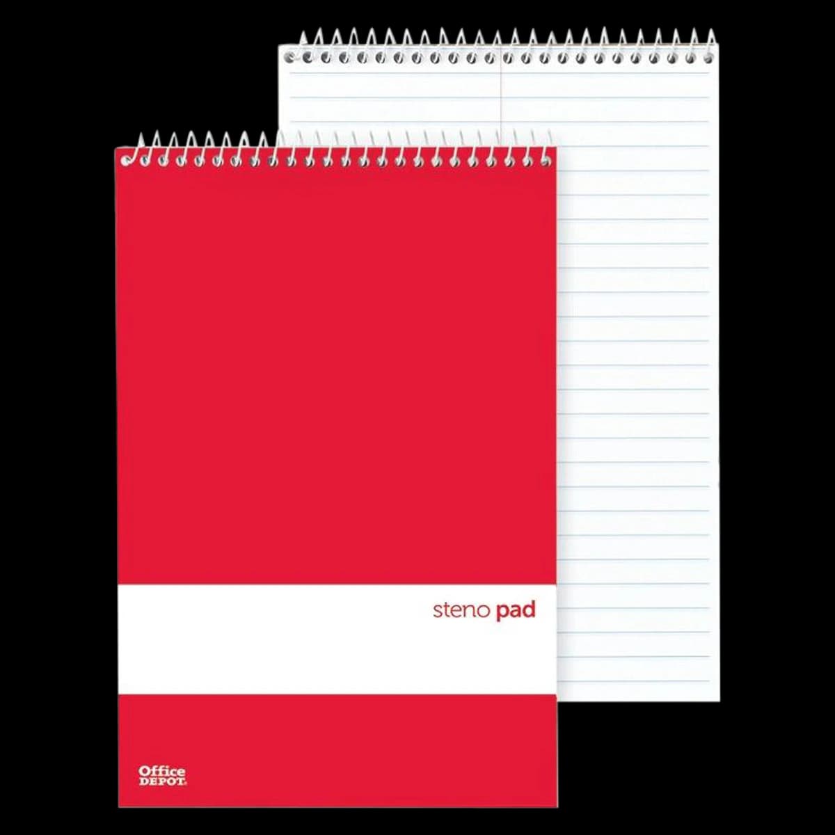 Steno Books 6x9 Gregg Ruled, 70 Sheets, White, 12/Pack - Steno Books 6x9 Gregg Ruled - Image 1