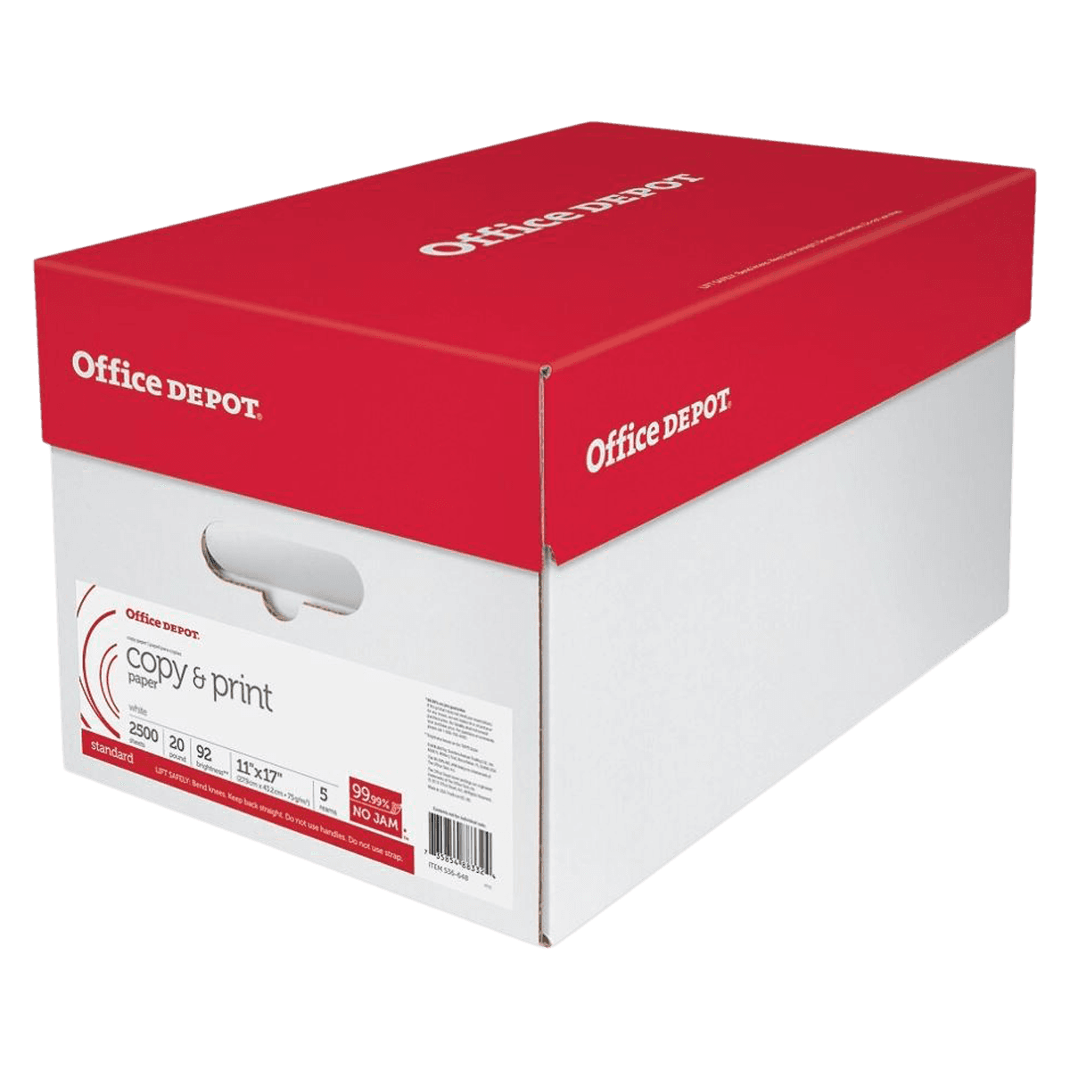 White Copy Paper, 11x17, 20 lb, 500 Sheets/Ream, 5 Reams/Case, 2500/Case - White Copy Paper 11x17 - Image 1