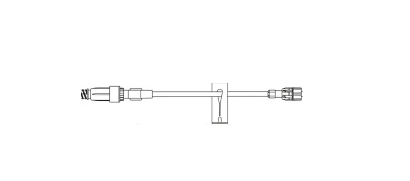 B. Braun ULTRASITE Extension Set, Needleless, 6" SPIN-LOCK Connector, Non-Removable Slide Clamp, Priming Volume 1 mL, Standard Bore, Sterile, 100/Case, 473447 thumbnail 4