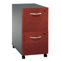 Bush Industries 2-Drawer Mobile File Pedestal, Hansen Cherry Finish - Bush 2-Drawer File - Image 1