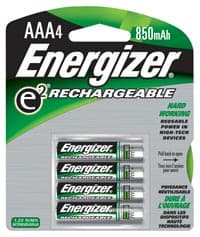 Energizer Rechargeable NiMH AAA Batteries, 4/Pack - Energizer Rechg aaa Batt - Image 1