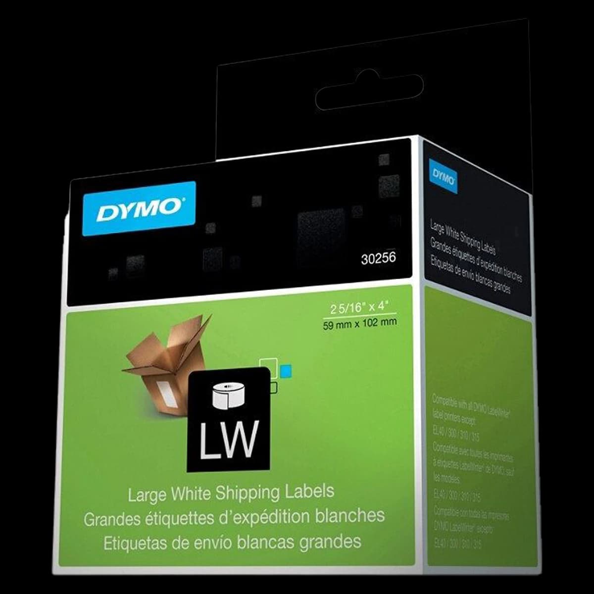 DYMO White LabelWriter Shipping Labels, 2 5/16" x 4", Roll of 300 - Label Shipping 2.5 X 4 - Image 1