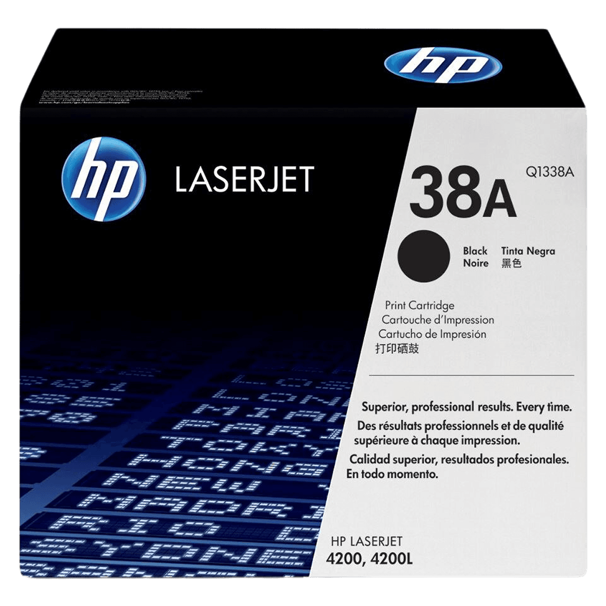 HP 38A Black Original Toner Cartridge, Q1338A - Toner Cartridge Laser HP4200 - Image 1