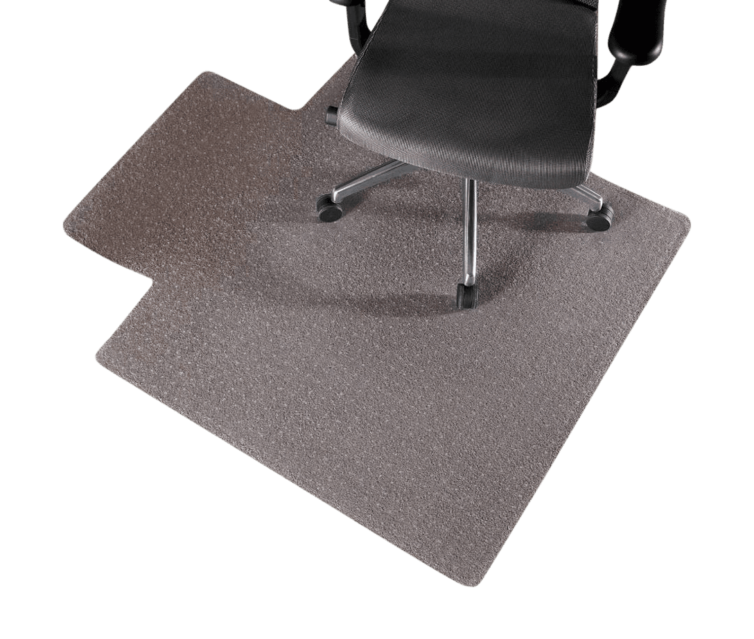 Economy Chair Mat Wide Lip, Clear, 45" x 53", Commercial-Grade - Economy Chair Mat Wide Lip - Image 1