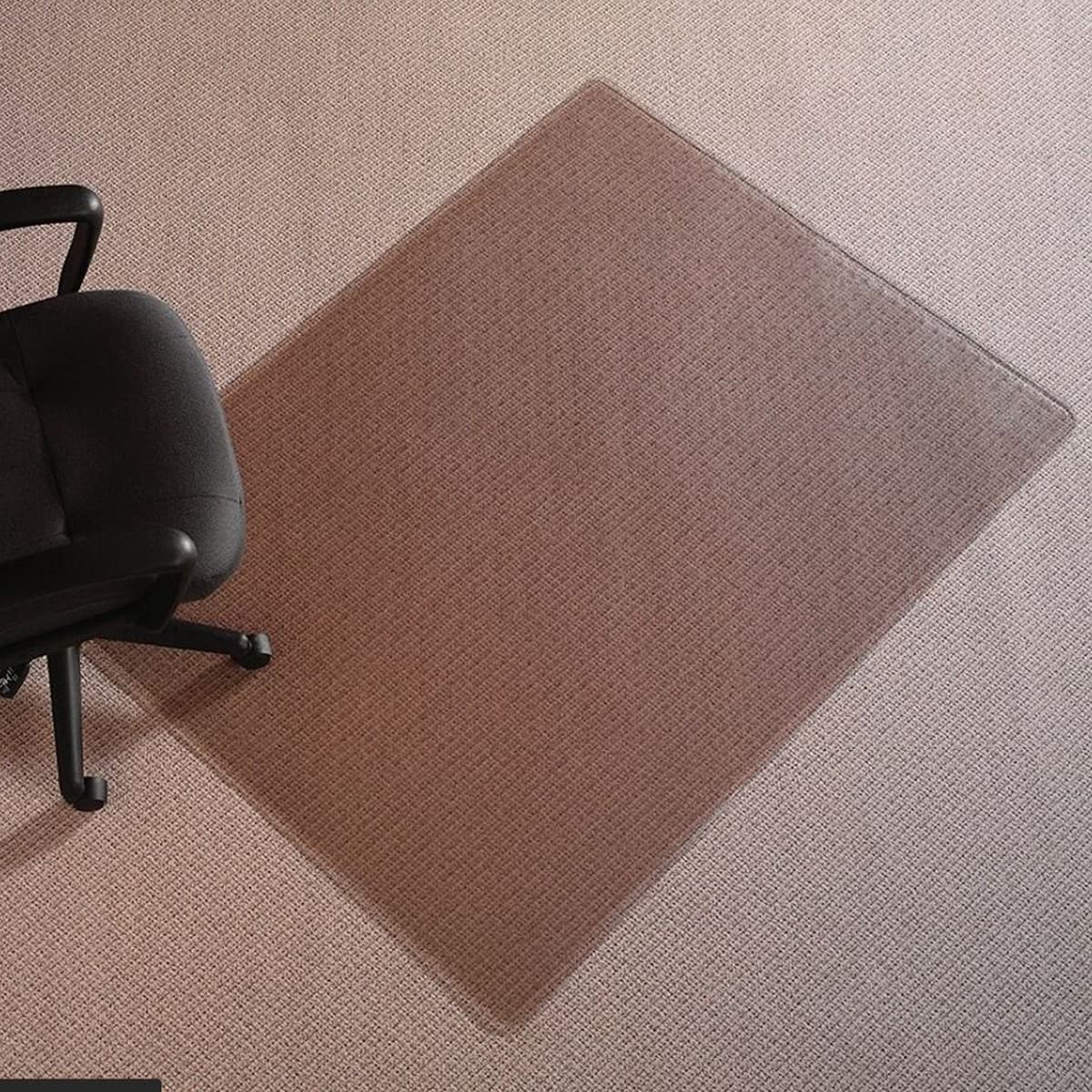 Realspace Chair Mat, Rectangular, 46"W x 60"D, Clear, Each - Chairmat Cleatmat 46x60 Utilty - Image 1