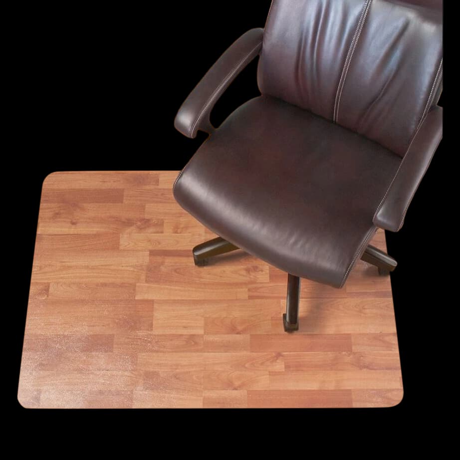 Realspace Hard Floor Chair Mat, Rectangular, 46"W x 60"D, Clear, Each - Hardwd Floor Chair Mat Rectglr - Image 1