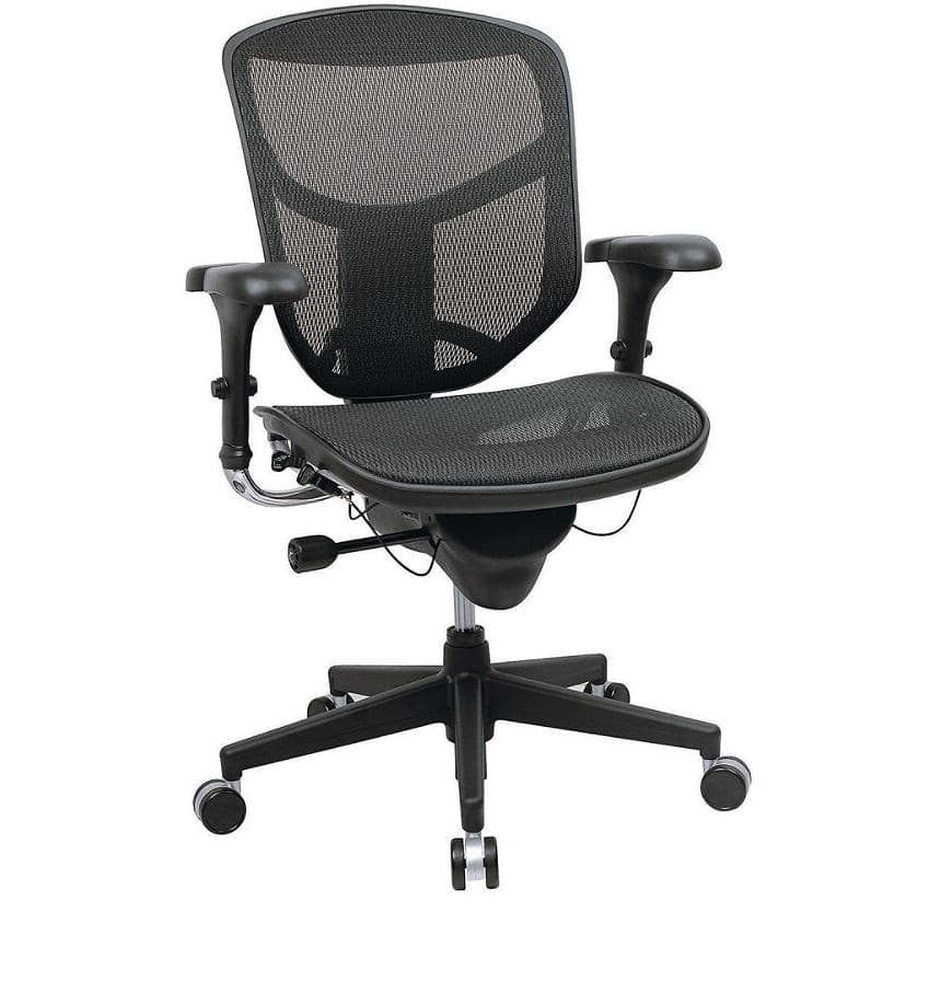 WorkPro Quantum 9000 Series Ergonomic Mesh Mid-Back Chair, Black, 40.5"H x 30"W x 26"D, 01KT0J09W9E84665NZFJFNFVNB - Mgrs Tsk Chair 40.5x30 3/10x26 - Image 1