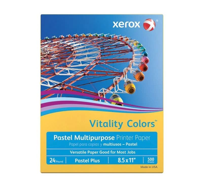 Xerox Pastel Paper, 24 Lb Stock, Gold, 8.5" x 11", 500/Ream, 01KEZKNPFC620THJTDKDCS8YPQ - Pastel Paper 24Lb Stk Gold - Image 1