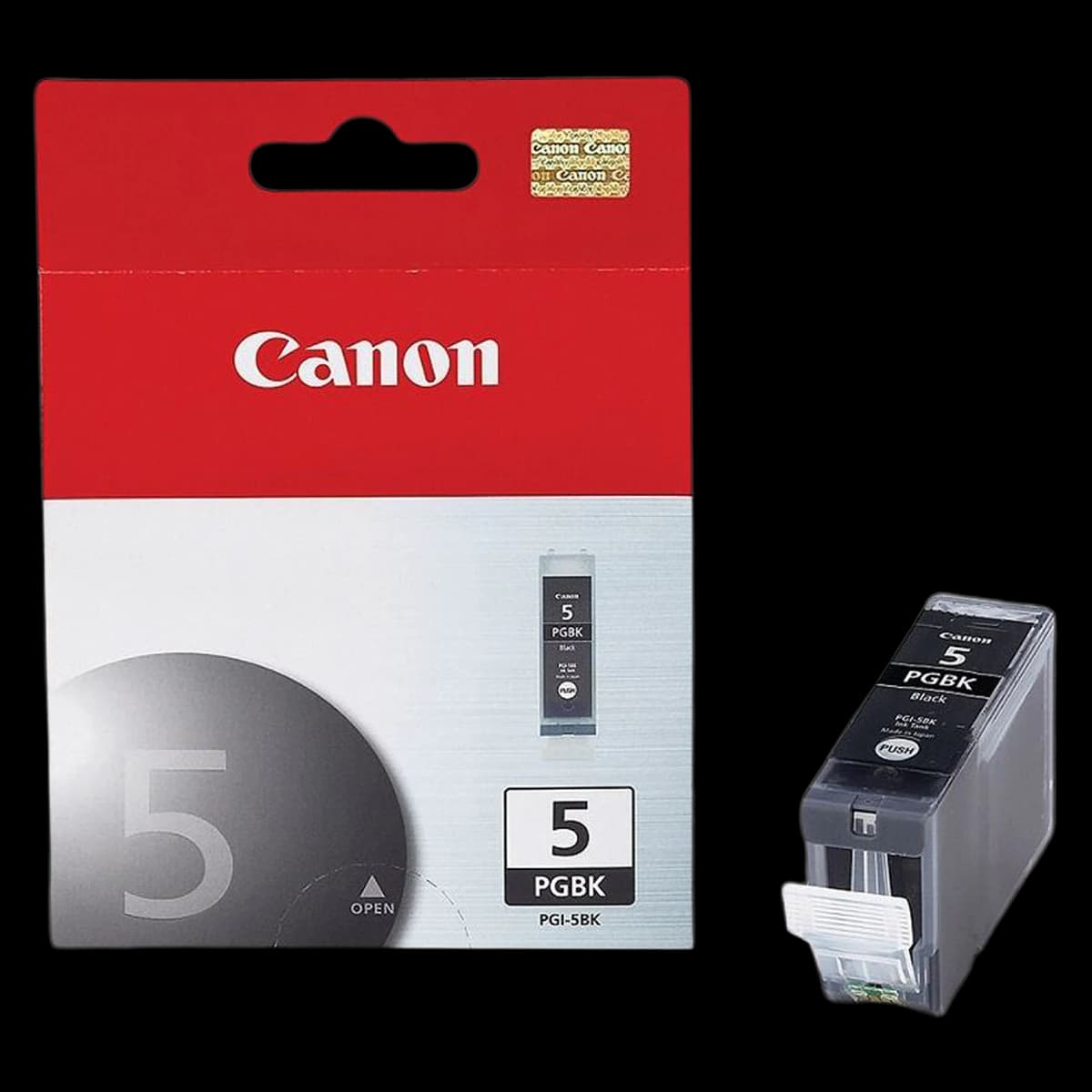 Canon PGI-5BK ChromaLife 100 Black Ink Cartridge, 0628B002AA - Inkjet Cartridge PGI-5BK - Image 1