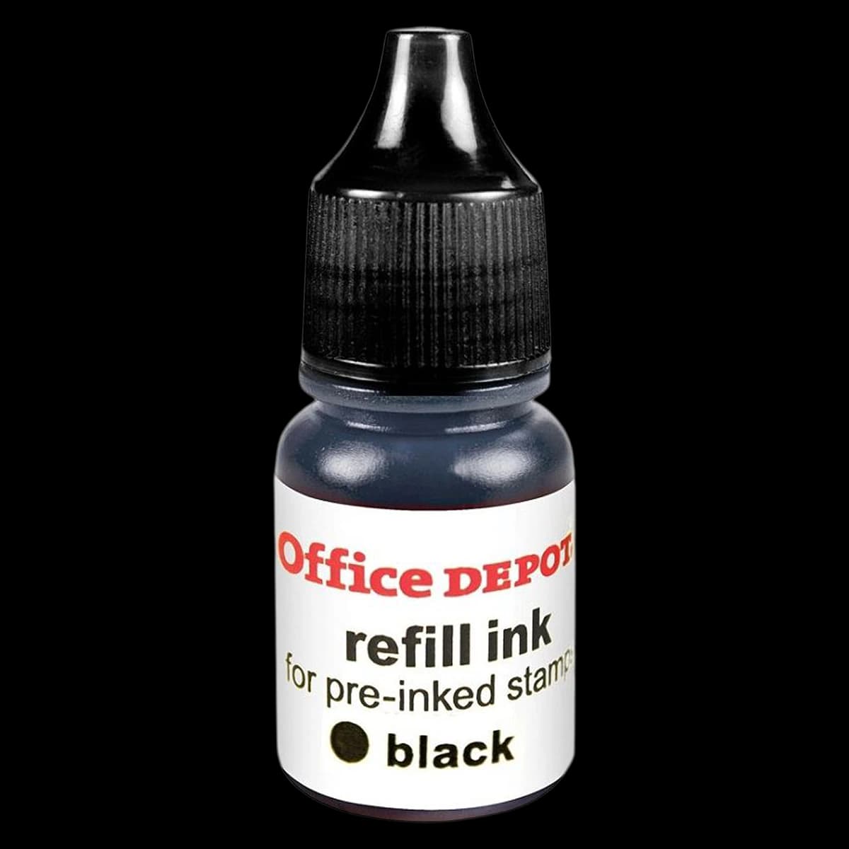 Office Depot Brand Pre-Ink Refill Ink, Black, 2/Pack - Pre-Ink Refill Ink Black - Image 1