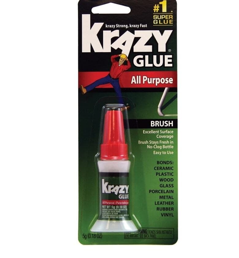 Krazy Glue All-Purpose Brush-On Formula, Clear, 0.18 oz - Krazy Glue All-Purpose - Image 1