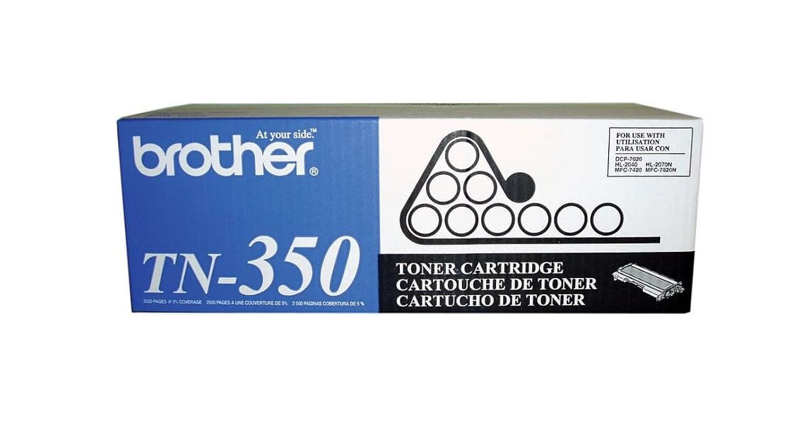 Brother TN-350 Black Toner Cartridge, Each - Toner Cartridge Black TN350 - Image 1