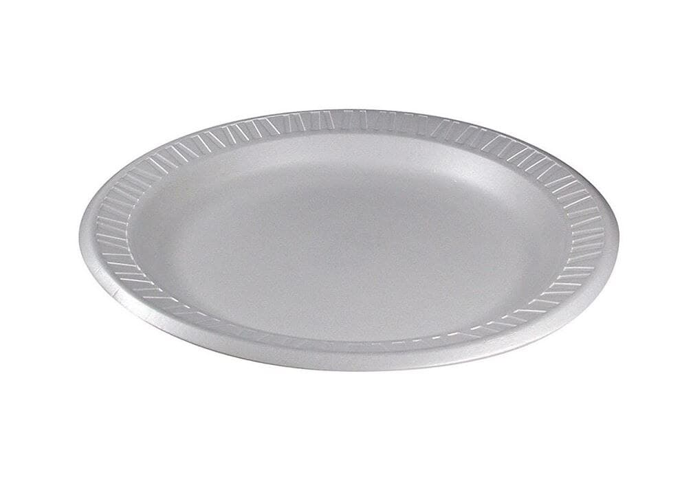 Dart Laminated Foam Plates, 9" Diameter, White, 125/Package - Plate Foam Lamintd 9 White - Image 1