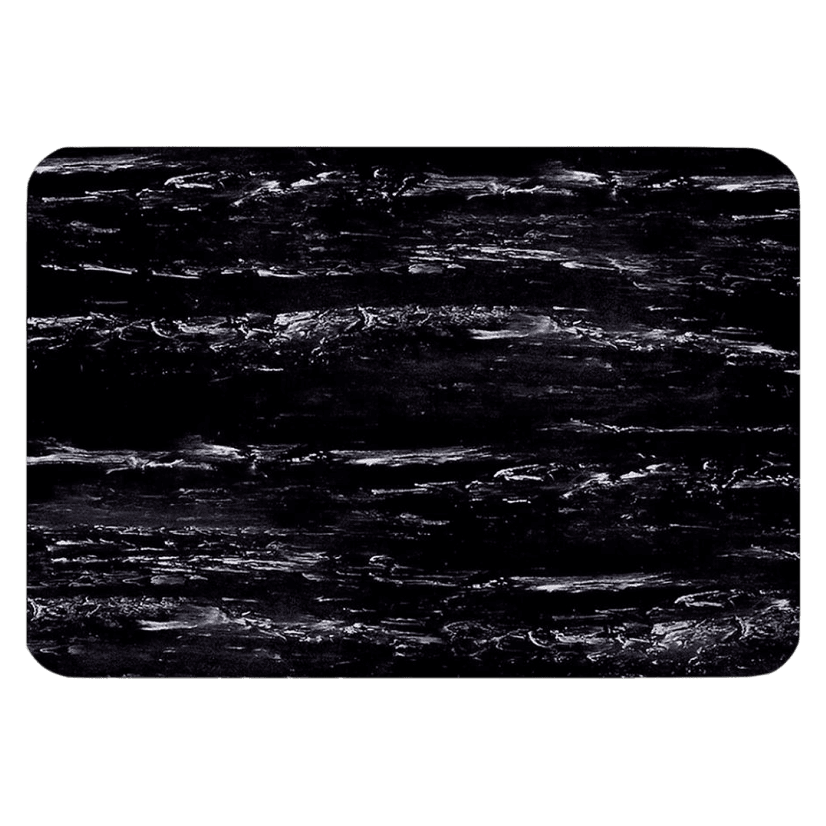 Apache Mills K-Marble Foot Anti-Fatigue Mat, 24" x 36", Black/White - Mat Floor Antiftg2'x3' Blk/Wte - Image 1
