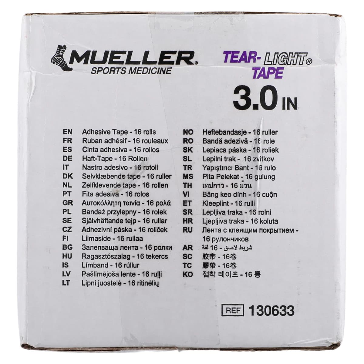 Mueller Tear-Light Elastic Athletic Tape, 3" x 7.5 yd, White, Non-Sterile, 16/Case thumbnail 4