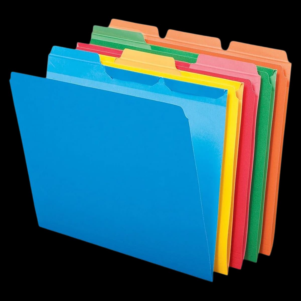Pendaflex Ready-Tab File Folders, 1/3 Cut, Letter Size, Assorted Colors, 50/Box - Folder Fl Rdy Tb Ltr Astd - Image 1
