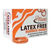 Alliance Sterling Latex-Free Rubber Bands #19, 1 Lb, 1750/Box - Band Latex Free #19 Org - Image 1
