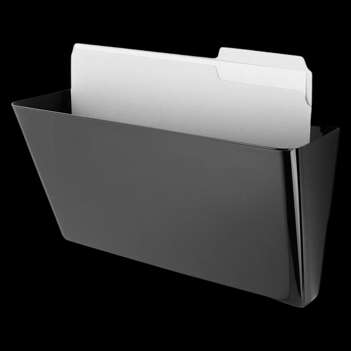 Office Depot Brand Magnetic Wall Pocket, Letter Size, Black, 1 Pack - File,Wall Magnet,Ltr 1Pk - Image 1