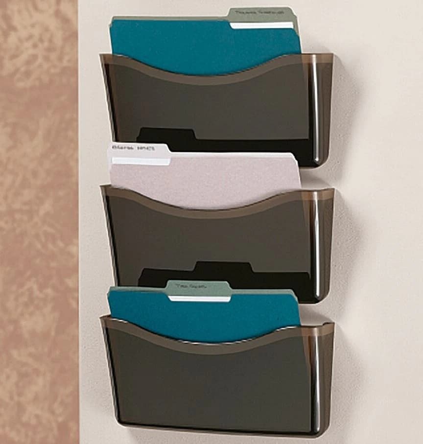 File Wall Unbreak Black, 3-Pocket Letter-Size, 3/Pack - File Wall Unbreak Black - Image 1