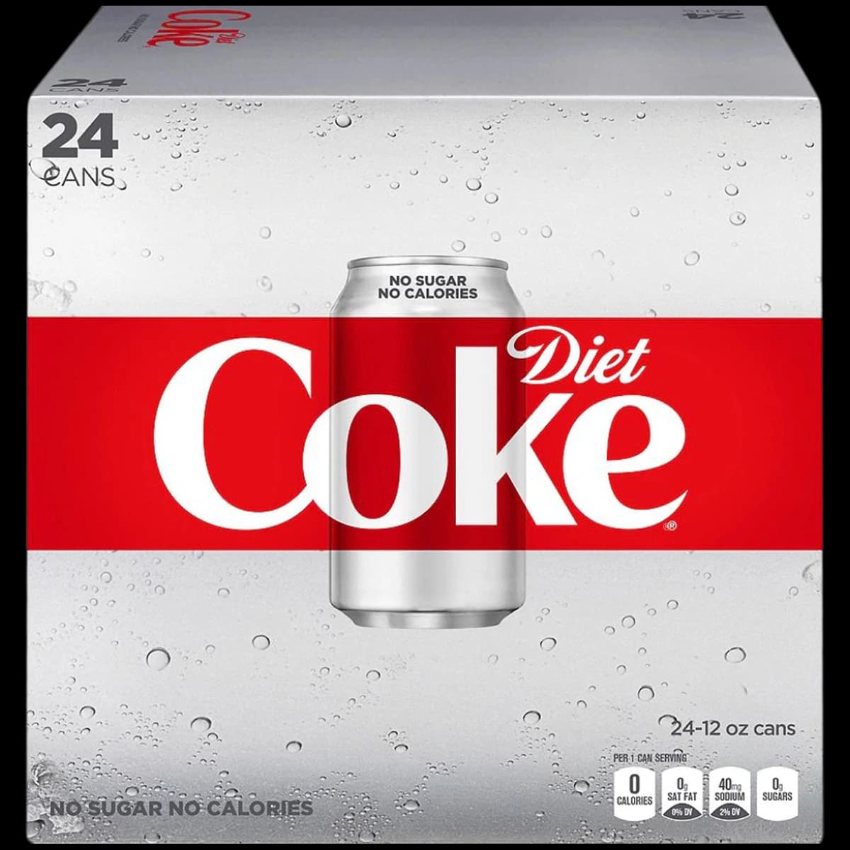 Diet Coke Soda, 12 oz, 24/Pack - Soda Diet Coke 12oz - Image 1