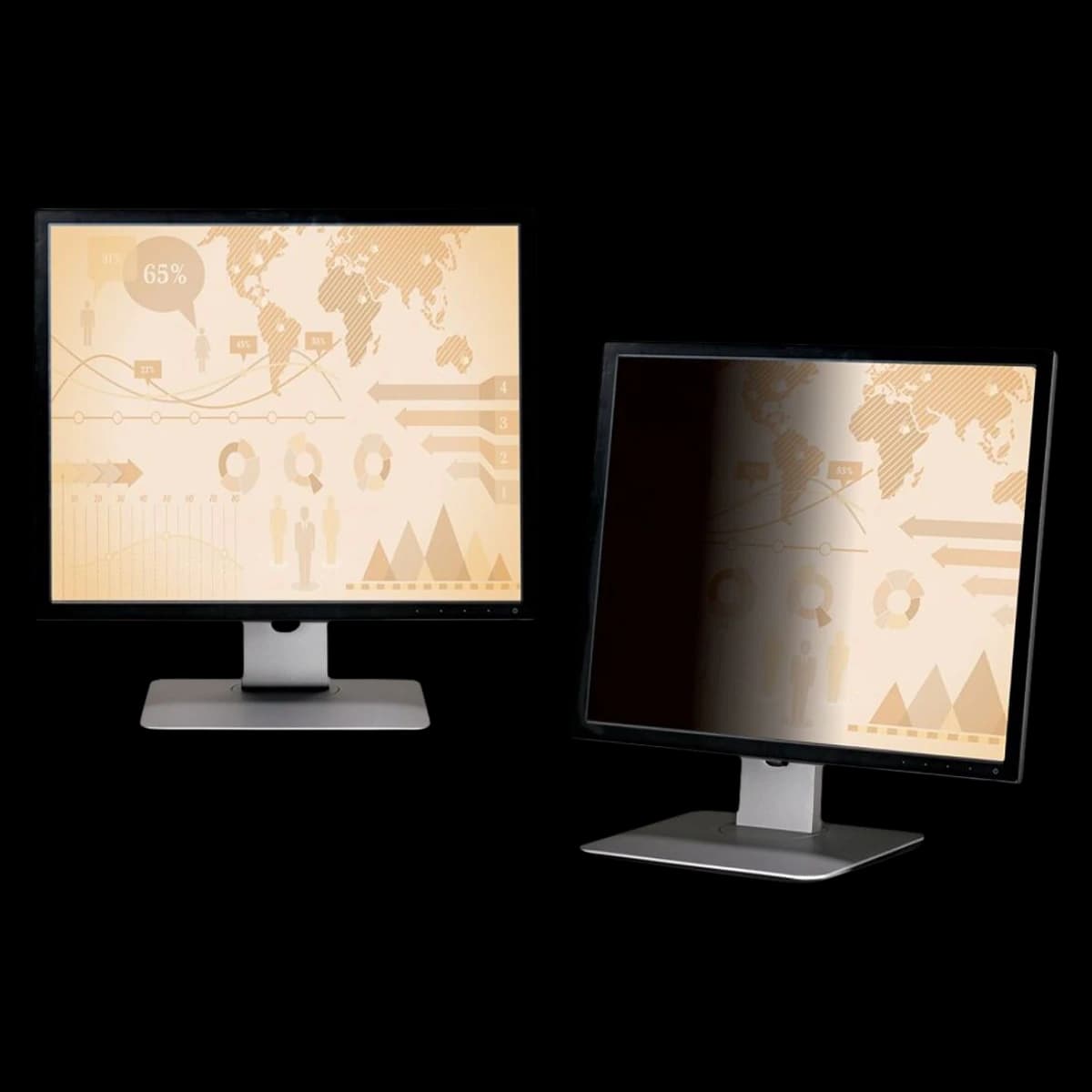 3M Laptop/LCD Privacy Filter, 20.1" Screen, Clear - 3m Lcd Privacy Computer Filter - Image 1