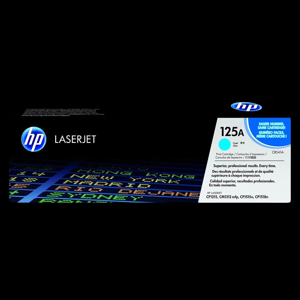 HP 125A Cyan Original Toner Cartridge, CB541A - Toner Hp Cb541a Cyan - Image 1