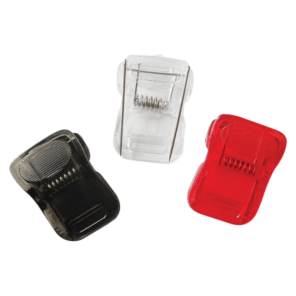 Office Depot Brand Cubicle Clips, Translucent Metallic, Assorted Colors, 24/Box - Clips Trnslcnt Mtllc Cbcl - Image 1