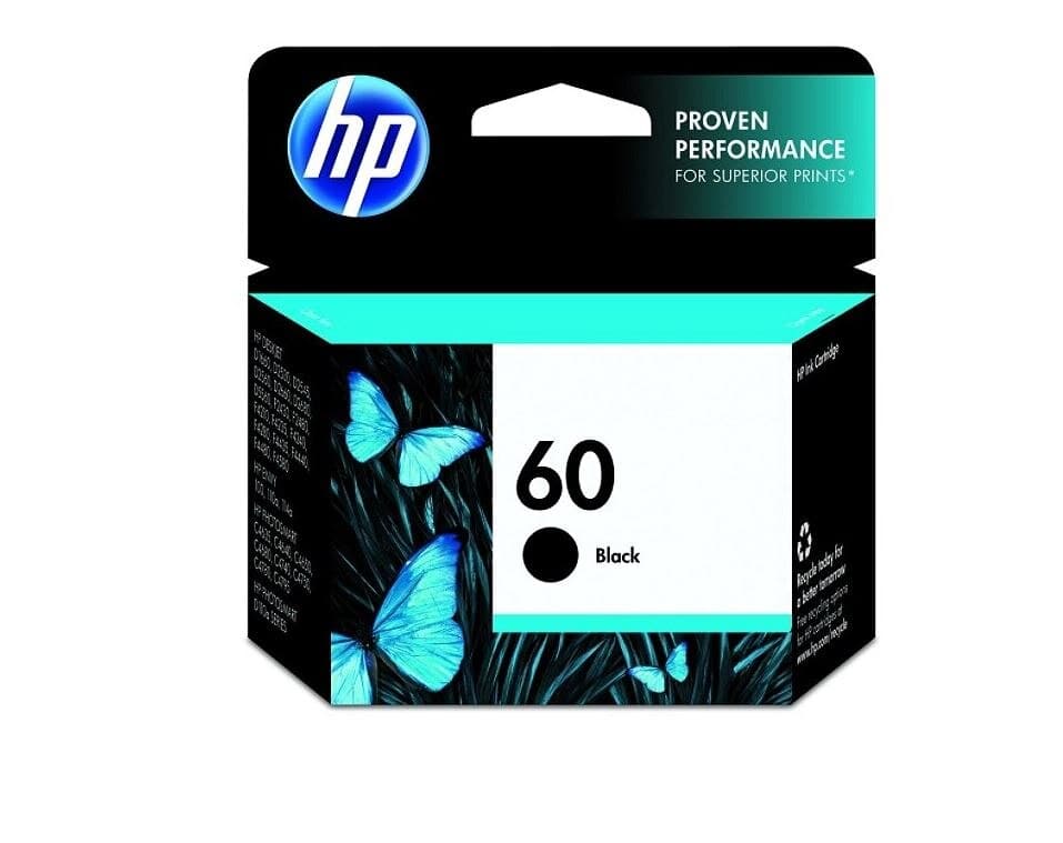 HP 60 Black Original Ink Cartridge (CC640WN) - Ink Hp 60 Black - Image 1