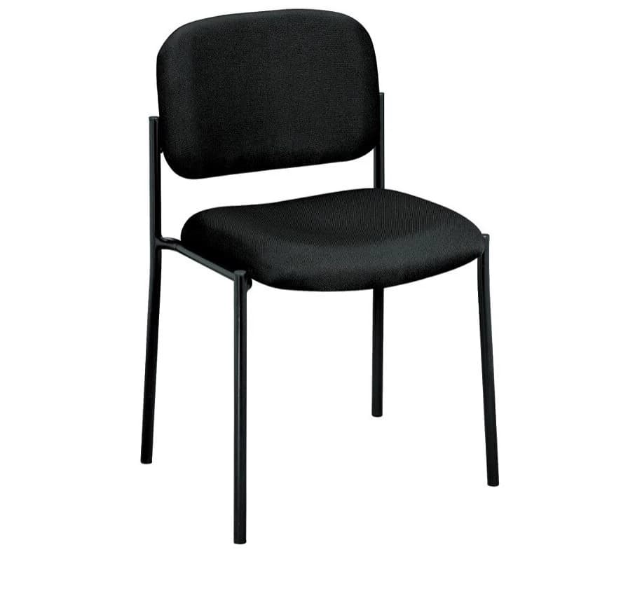 Basyx Guest Chair Leg Base, Armless, Black, 32.75" W x 23.25" D x 21" H - Chair Guest Leg Bs Armless Blk - Image 1