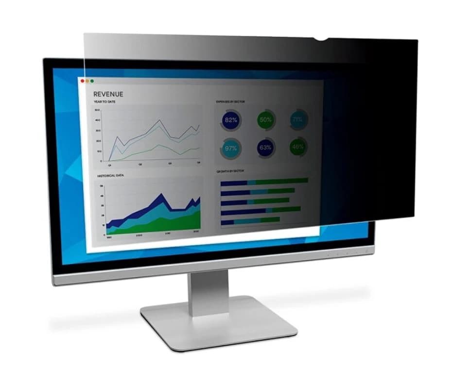 3M Laptop/LCD Privacy Filter, 22" Widescreen, Black - Filter Privacy Lcd 22in - Image 1