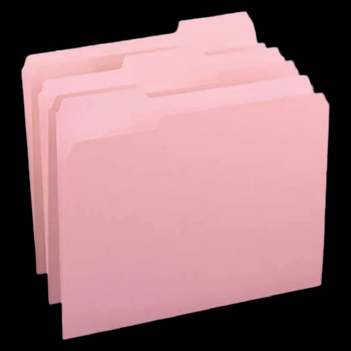 Smead Color File Folders, Letter Size, 1/3 Cut Tab, Pink, 100/Box - Folder Tp Tb 1/3Ltr Pnk - Image 1