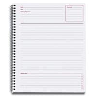 Meadwestvaco Meeting Notebook, 8.5 x 11 in, Legal Ruled, 80 Sheets, Black - Meeting Notebook - Image 1