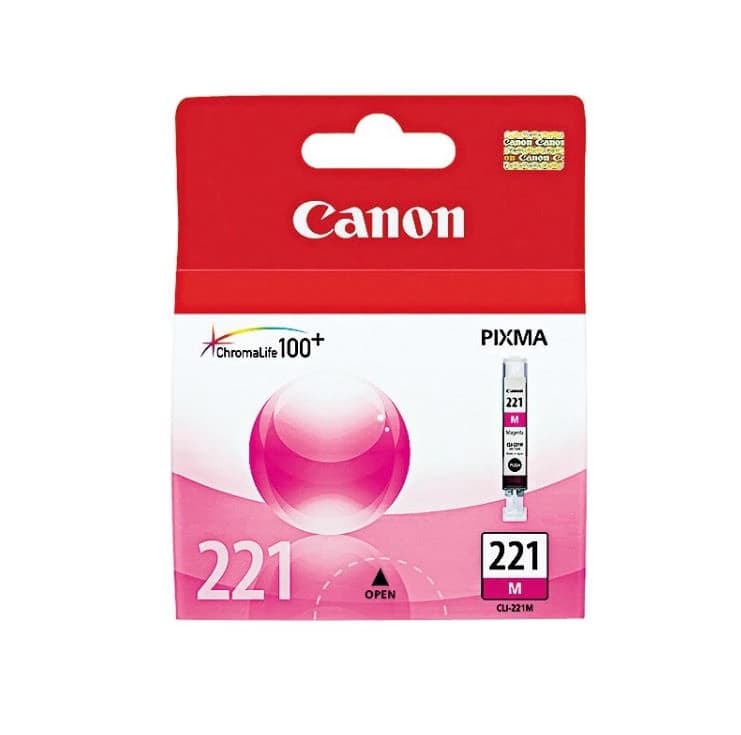 Canon CLI-221M ChromaLife 100+ Magenta Ink Tank (2948B001) - Ink Cli-221 Canon Magenta - Image 1