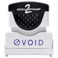 ACCU-STAMP2 1-Color "Void" Stamp with Microban Protection, Blue - Accustamp2 1clr Void Blue - Image 1