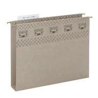 Smead TUFF Box-Bottom Hanging Folder, Letter Size, Steel Gray, 18/Box - Folder Bxbtm Tuff Ltr Gry - Image 1