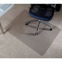 Deflect-O Clear Polycarbonate Chair Mat for Carpets, 36" x 48" (3 ft x 4 ft), Each - Chairmat Polycarb 36x48 - Image 1