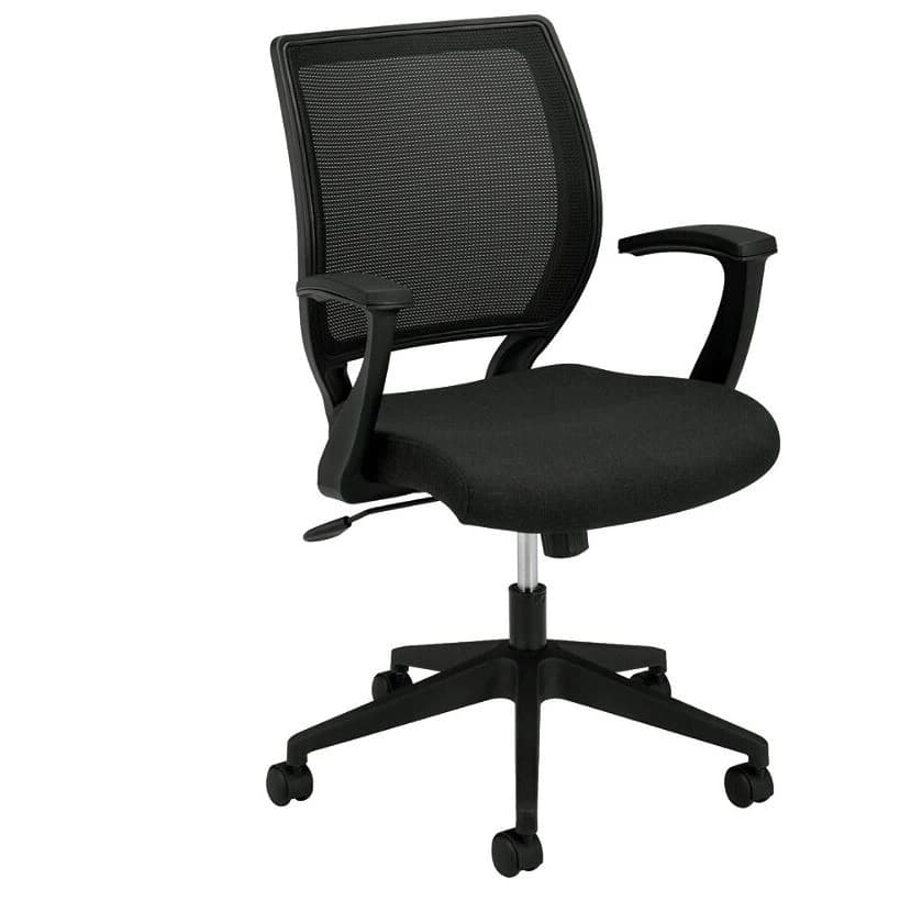 Basyx Mesh Mid-Back Task Chair, Black, Each - Chair Task Mesh - Image 1