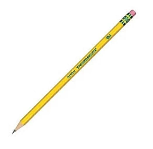 Ticonderoga Pencil #2 Medium Soft Lead, Yellow Barrel, 48/Box - Pencil #2 Med Soft Lead - Image 1