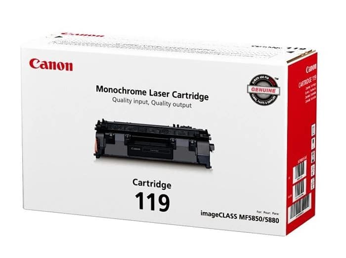 Canon CRG-119 Black Toner Cartridge, 3479B001AA - Toner Cartridge Canon CRG-119 - Image 1