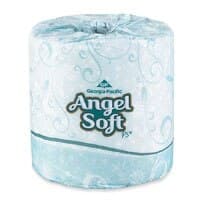 Angel Soft 2-Ply Premium Embossed Bathroom Tissue, 450 Sheets/Roll, 80/Case - TISSUE BATHROOM ANGELSOFT 2PLY - Image 1