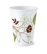 Dixie Paper Hot Cups, Pathways Design, 12 oz, 1000/Box - CUP HOT DIXIE PATHWAYS - Image 1