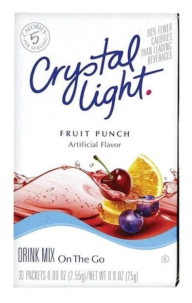 Crystal Light On The Go Mix Sticks, Fruit Punch, 30 Sticks/Package - DRINK FRUITPUNCH CRYSTAL LIGHT - Image 1