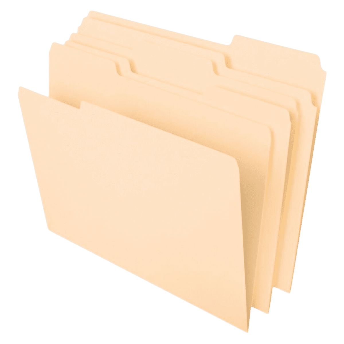 File Manila Letter, 1/3 Tab Cut, Letter Size, 100/Box - File Manila Letter - Image 1