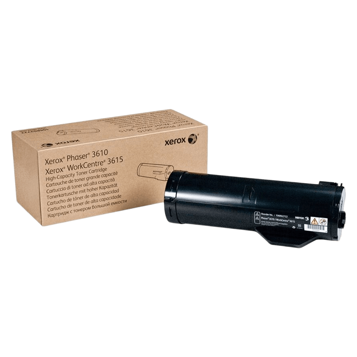Xerox 106R02722 High Capacity Black Toner Cartridge for Phaser 3610, Each - Toner 106R02722 Phaser 3610 WC - Image 1