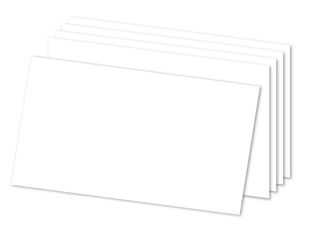 Index Cards Blank 5x8, White, 300/Package - Index Cards Blank 5x8 - Image 1