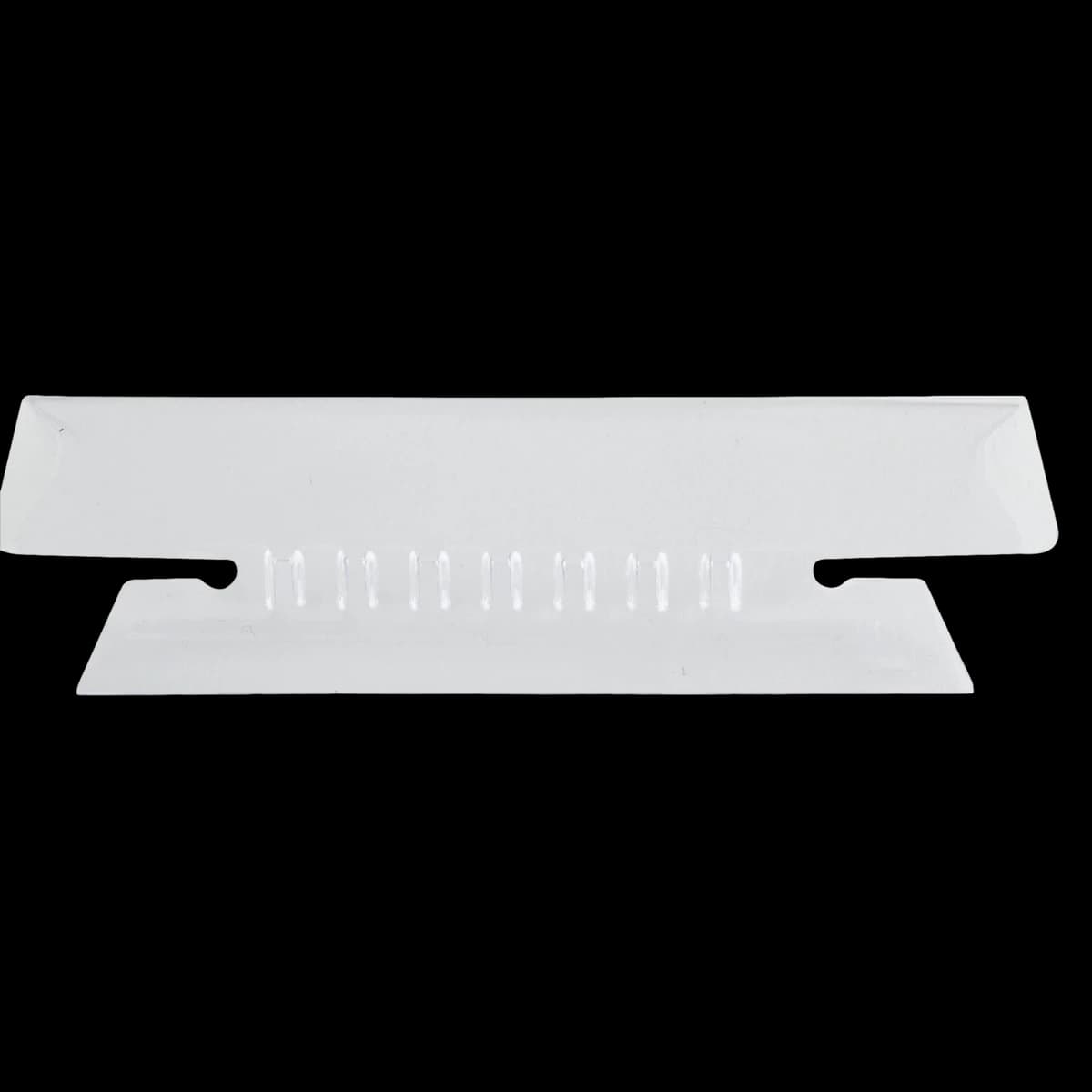 Swinton Trading Hanging Folder Tabs, 3.5 in, 1/3 Cut, Clear, 25/Package - Hanging Folder Tabs Clear - Image 1