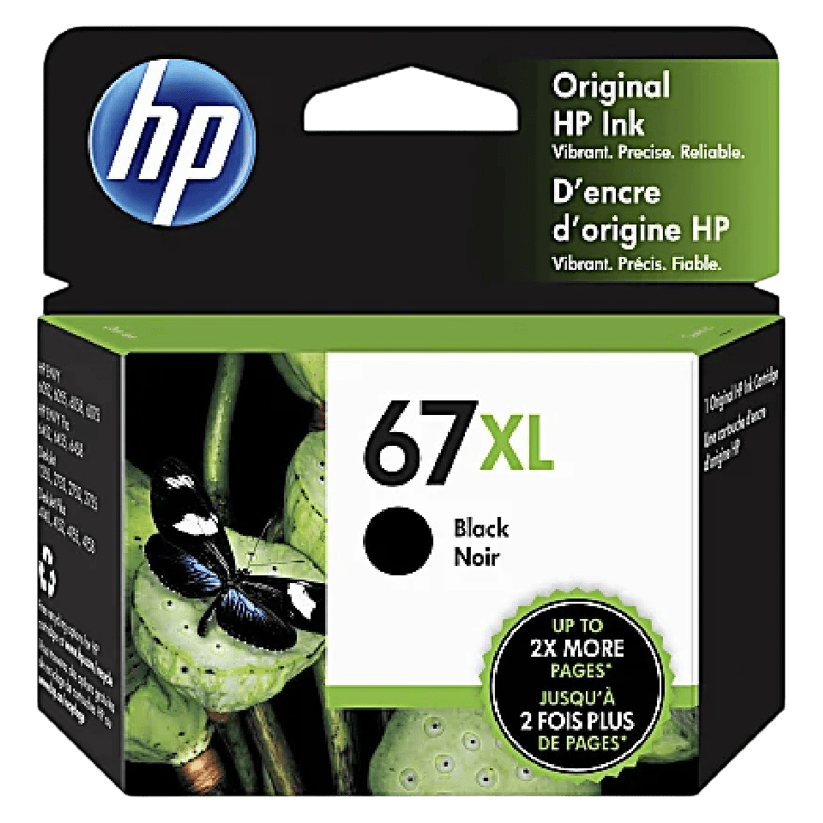 HP 67XL High Yield Black Original Ink Cartridge, 3YM57AN - Cartridge Ink HP 67XL - Image 1