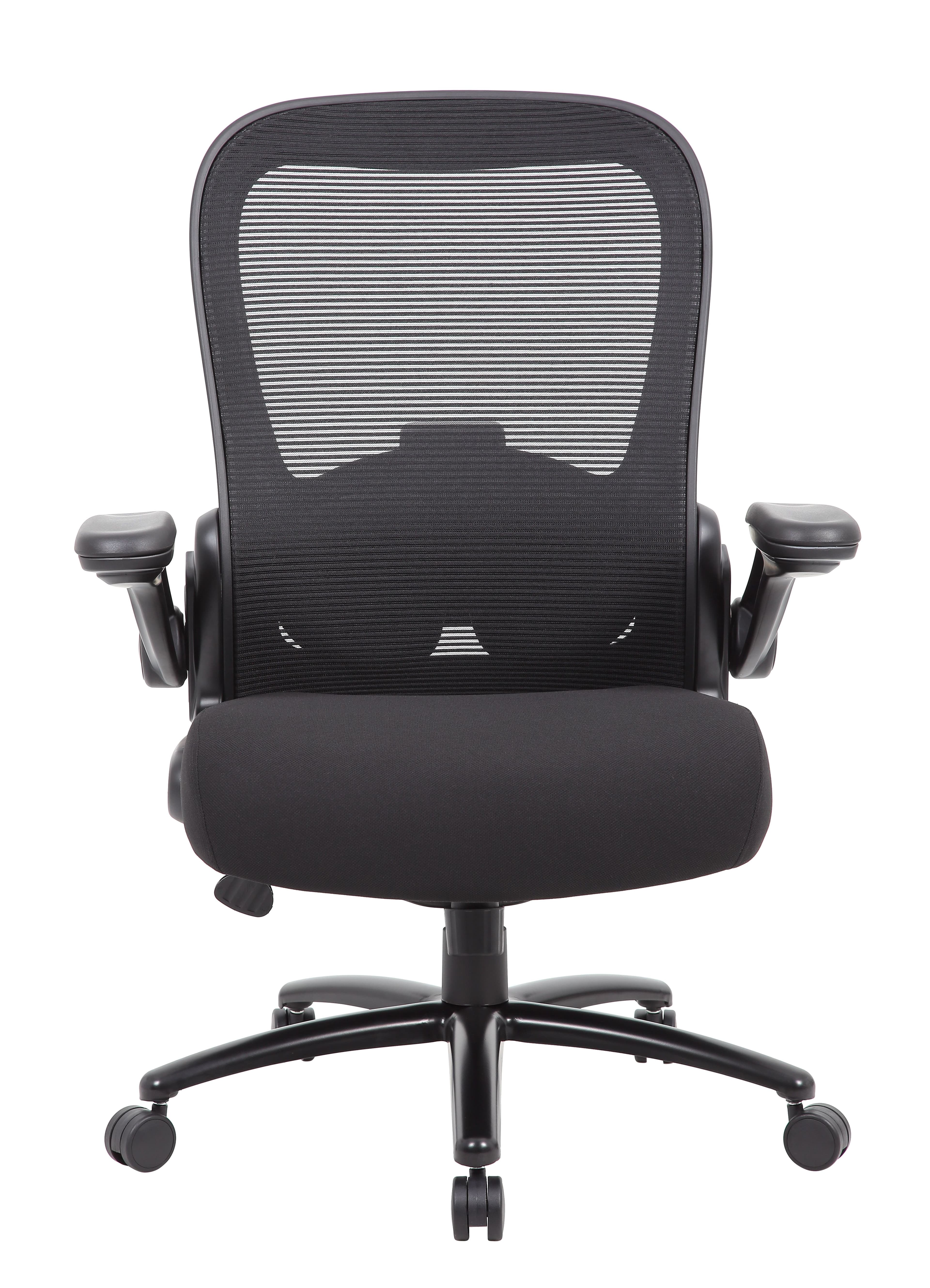 Boss Office Products Black Mesh Office Desk Chair thumbnail 2