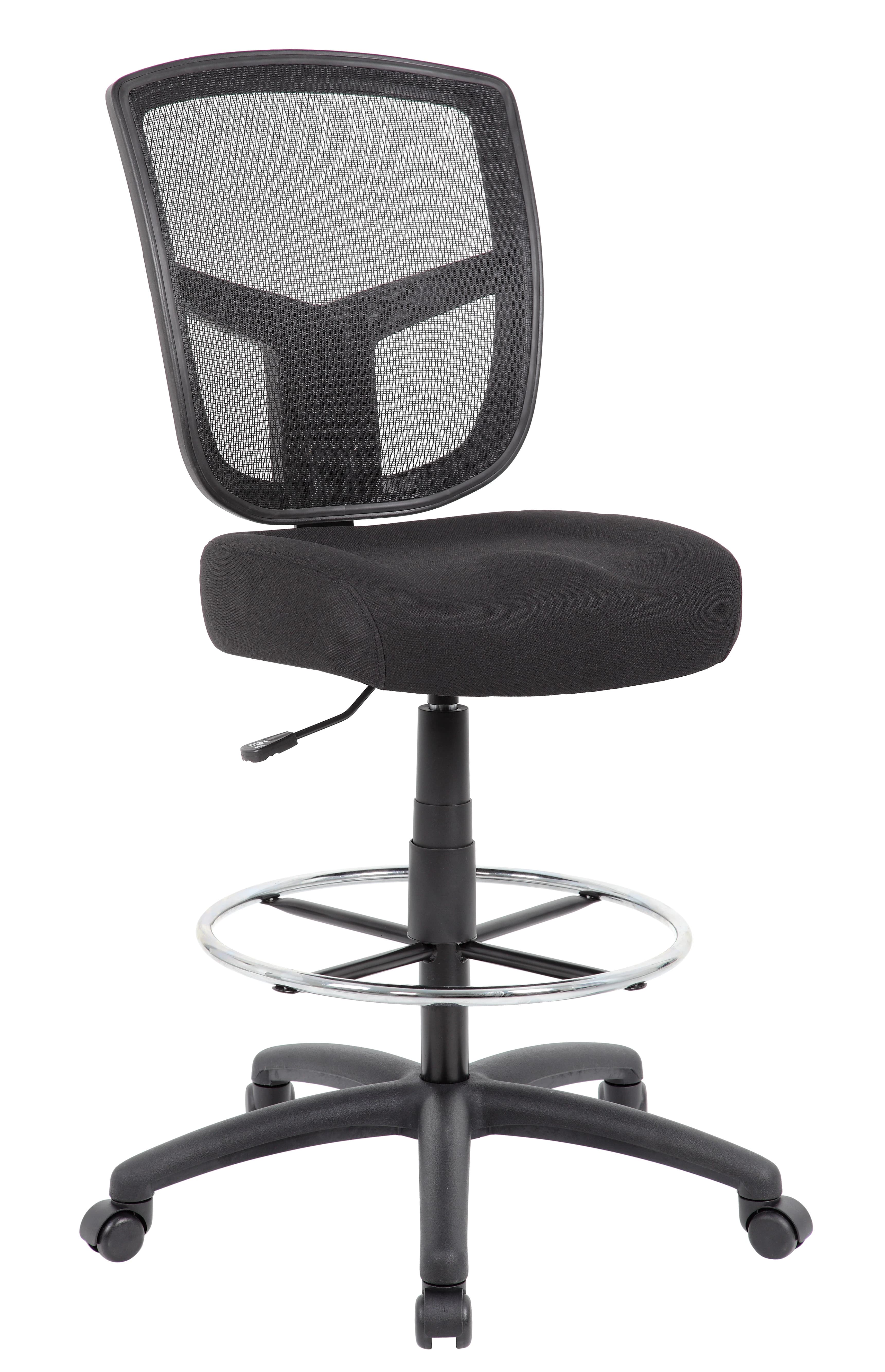 Boss Office Products Contract Drafting Stool, Armless, Each - Contract Task Chair Armless - Image 1
