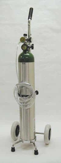 Mada Medical Products Portable Oxygen Tank with Cart, Each - Oxygen Tank Portable Ga - Image 1